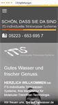 Mobile Screenshot of its-wasser.de